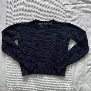 The Elder Statesman Crew Neck Textured Cashmere Sweater